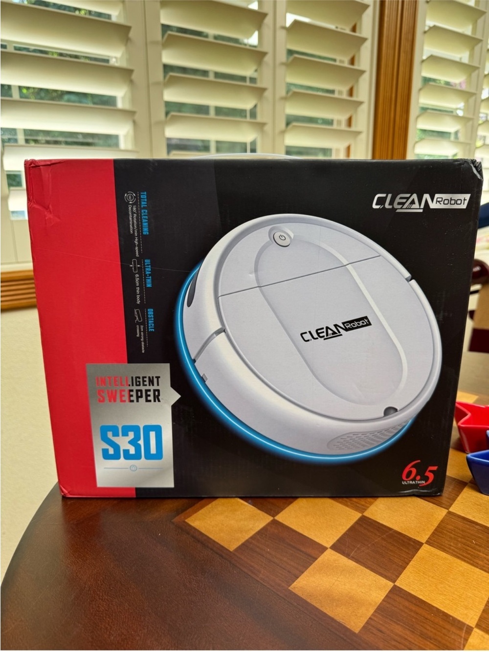 Clean Robot S30 Intelligent Sweeper Robot Vacuum Thin 6.5cm NIB